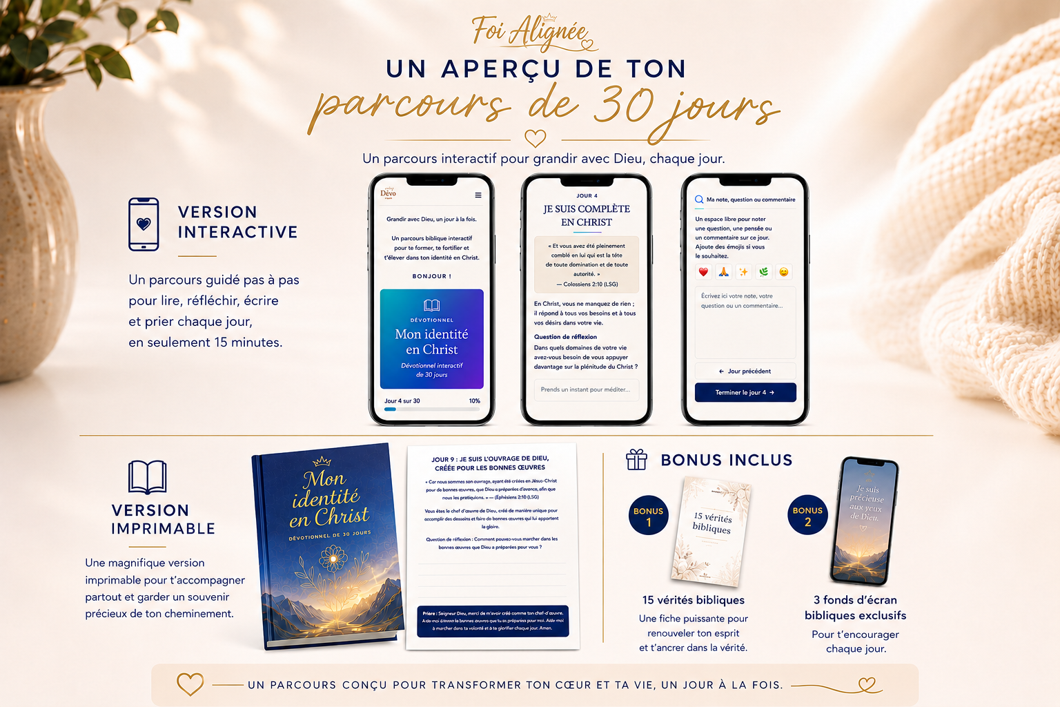 Aperçu du parcours de 30 jours Mon identité en Christ